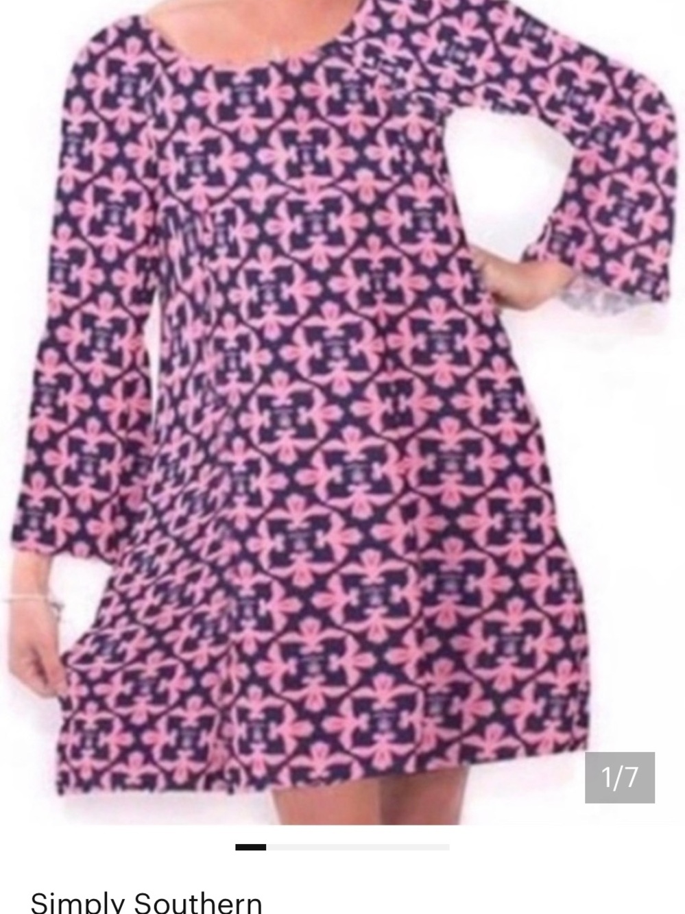 Simply  Southern Pineapple Sweet Damask Dress